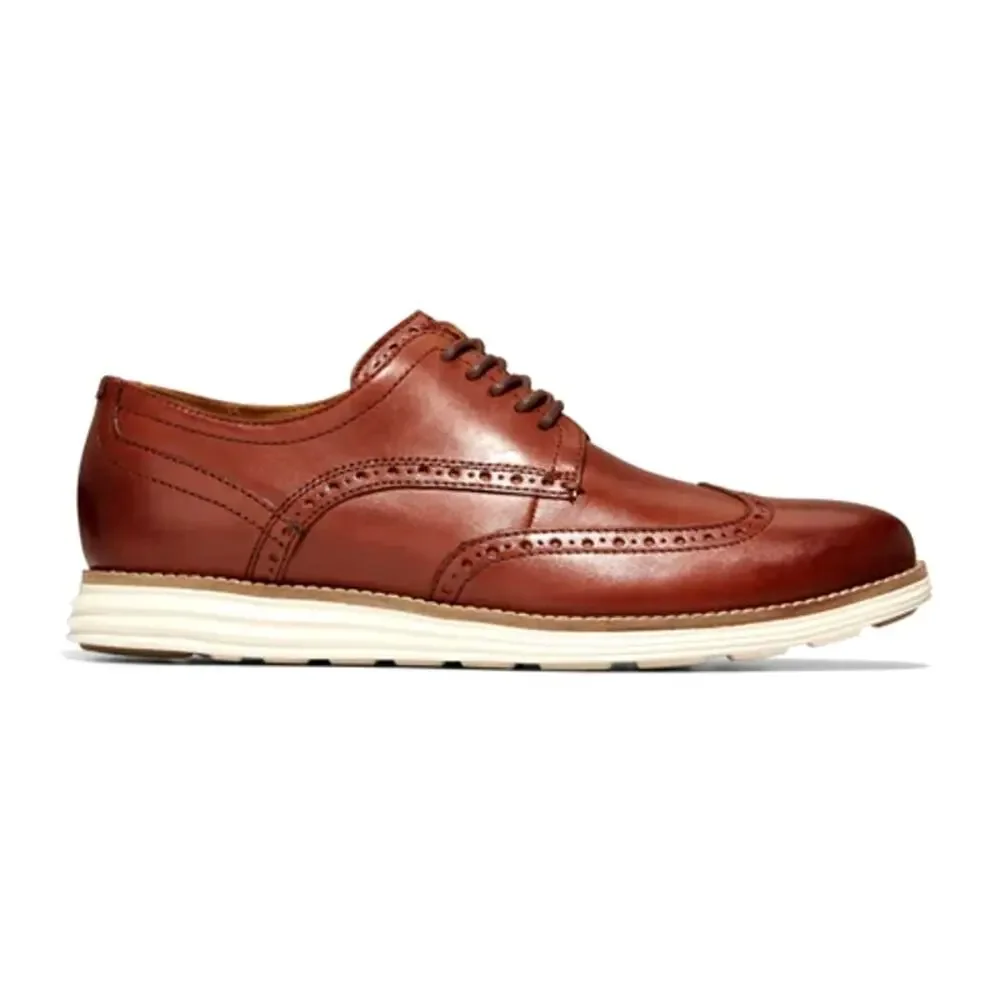 Cole Haan Woodbury Ivory Original Grand Wingtip Oxford Shoes Size 9.5M